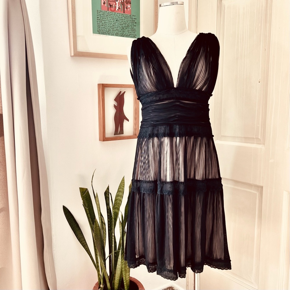 Y2K Tadashi little black dress